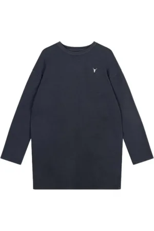 Alix the label Kleedjes, Dames, Blauw, S, Gebreide sweaterjurk