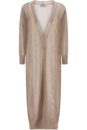 HERNO Truien, Dames, Bruin, XS, Gebreid Open Cardigan