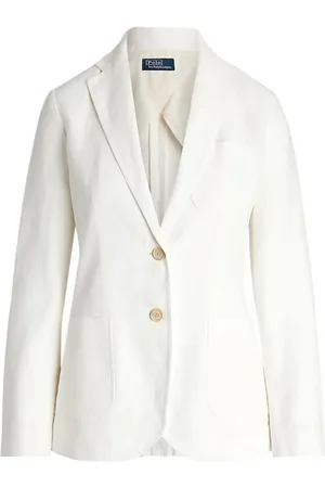 Ralph Lauren Jassen, Dames, Wit, L, Stijlvolle Sako Kledingcollectie
