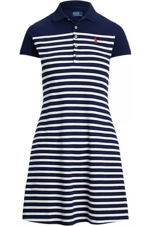 Ralph Lauren Kleedjes, Dames, Blauw, S, Elegante Jurk voor Vrouwen