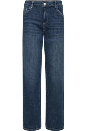soyaconcept Jeans, Dames, Blauw, W31, Katoen, Klassieke Straight Leg Jeans