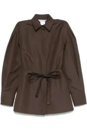 Max Mara Jassen, Dames, Bruin, S, Koffiejasje voor zakelijke aangelegenheden