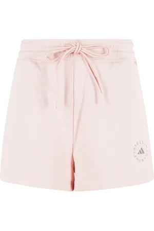 adidas Korte broeken, Dames, Roze, S, Katoen, Roze Track Shorts met Trekkoord Taille
