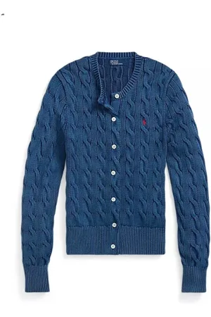 Ralph Lauren Truien, Dames, Blauw, M, Stijlvolle Vesta voor een trendy look