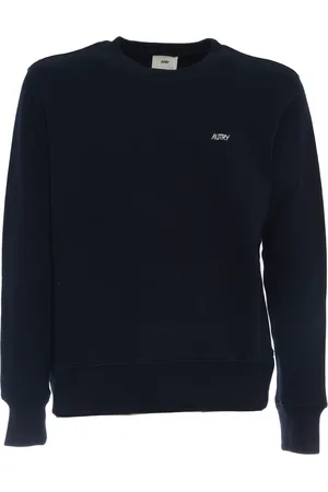 Autry Sweatshirts & Hoodies, Heren, Blauw, M, Katoen, Blauwe Geborduurde Logo Sweatshirt