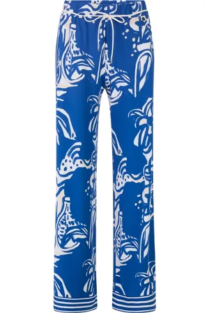 Marc Cain Broeken, Dames, Veelkleurig, M, Gedrukt Model Wedi Wide Fit