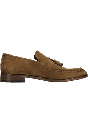 HUNDRED 100 Schoenen, Heren, Bruin, 45 EU, Suède, Platte schoenen Bruin