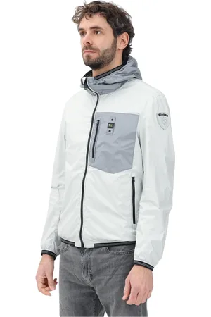 Blauer Jassen, Heren, Grijs, S, Nylon, Grijze Windjack Bray Mannen