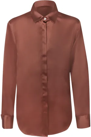 BLANCA Blouses & Shirts, Dames, Bruin, S, Polyester, Bruine T-shirts & Polos Aw 23