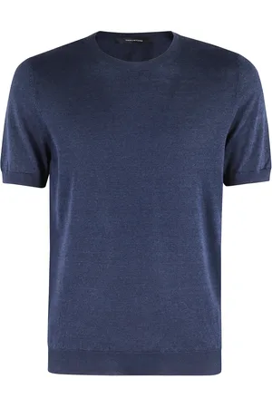 TAGLIATORE Tops, Heren, Blauw, M, Katoen, Girocollo TEE