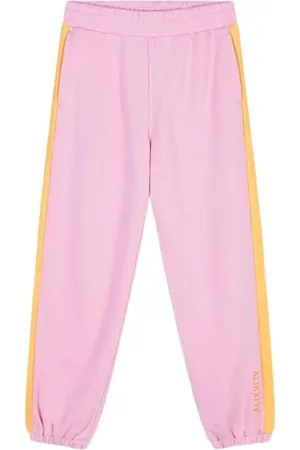 Alix the label Broeken, Dames, Roze, M, Sportieve Side Stripe Sweat Pants