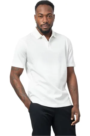 Armani Exchange Tops, Heren, Wit, L, Katoen, Witte Polo Shirt met AX Logo