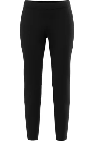 Marc Cain Broeken, Dames, Zwart, L, Polyester, Stretchjersey Broek