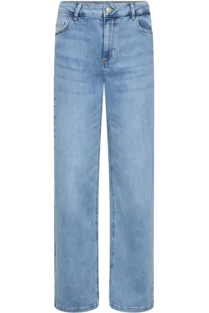 soyaconcept Jeans, Dames, Blauw, W31, Katoen, Klassieke Straight Leg Jeans