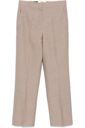 Fendi Broeken, Dames, Bruin, S, 3D Geprinte Broek