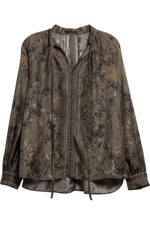 Max Mara Blouses & Shirts, Dames, Bruin, S, Ardenne Zijden Shirt