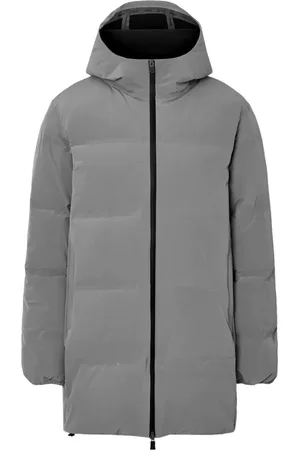 HERNO Mantels, Heren, Grijs, 2Xl, Impact Grijs Hooded Parka