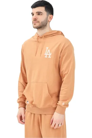 New Era Sweatshirts & Hoodies, Heren, Oranje, XL, Katoen, Dodgers MLB League Essential Hoodie