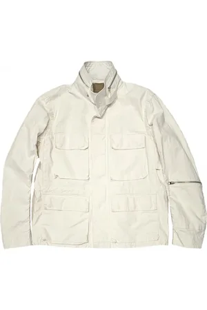 Ten Cate Jassen, Heren, Wit, S, Linnen, Gewaxt Linnen Field Jacket Wit