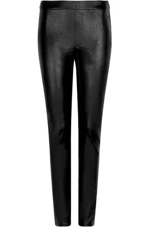 Dante 6 Broeken, Dames, Zwart, M, Leer, Imitatie Leren Leggings Stijlvol Comfort