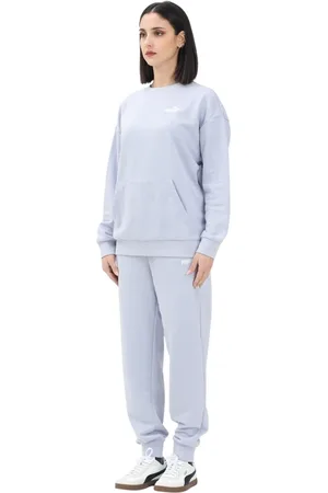 PUMA Sport, Dames, Blauw, M, Casual Blauw Trainingspak Set Lente Zomer