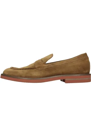 HUNDRED 100 Schoenen, Heren, Bruin, 43 EU, Suède, Platte schoenen Bruin