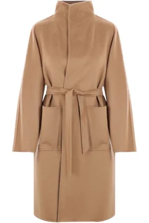Max Mara Mantels, Dames, Bruin, S, Lilia Jas in Beige