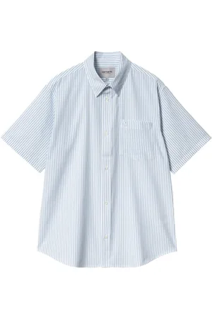 Carhartt Overhemden, Heren, Blauw, L, Katoen, Phelps Katoenen Shirt