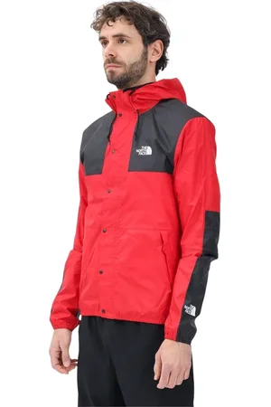 The North Face Jassen, Heren, Rood, M, Rode en zwarte windjack Seasonal Mountain