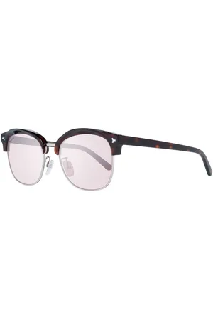 Bally Accessoires, unisex, Bruin, ONE Size, Bruine Ovale Gespiegelde Zonnebril Unisex