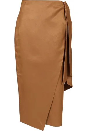 Max Mara Rokken, Dames, Bruin, XS, Tequila Pareo Rok