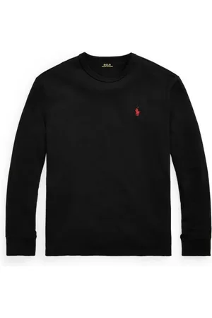 Ralph Lauren Tops, Heren, Zwart, L, Stijlvol T-shirt voor mannen