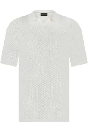 Saint Steve Tops, Heren, Wit, L, Elegant en veelzijdig mode-item