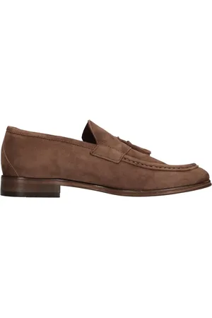 HUNDRED 100 Schoenen, Heren, Bruin, 41 EU, Suède, Platte schoenen Bruin