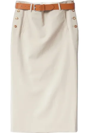 Moschino Rokken, Dames, , M, Wol, Wollen Kokerrok met Tailored Cut