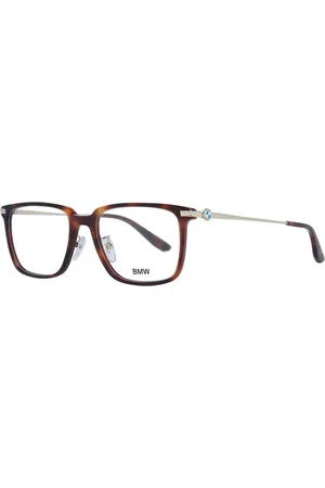 BMW Accessoires, Heren, Bruin, ONE Size, Bruine Vierkante Optische Monturen Stijlvol Verfijnd