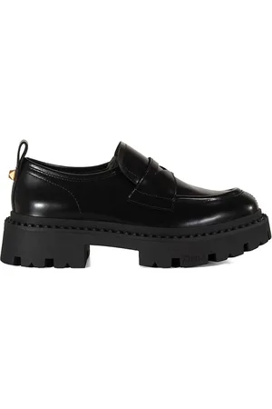 Ash Schoenen, Dames, Zwart, 39 EU, Leer, Leren Mocassins