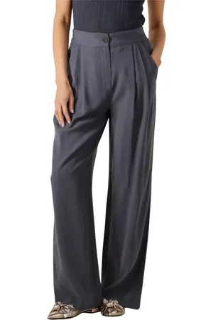 Modstrom Broeken, Dames, Blauw, M, Blauwe Stijlvolle Broek voor Vrouwen