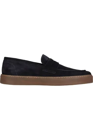 HUNDRED 100 Schoenen, Heren, Blauw, 44 EU, Suède, Platte schoenen Blauw