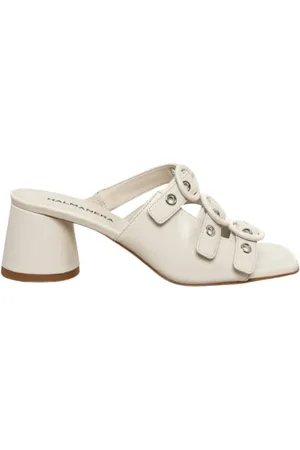 HALMANERA Schoenen, Dames, , 40 EU, Leer, Sandaal met meerdere banden en gesp en leren zool
