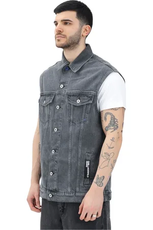Karl Lagerfeld Jassen, Heren, Grijs, S, Denim, Jassen Zwart
