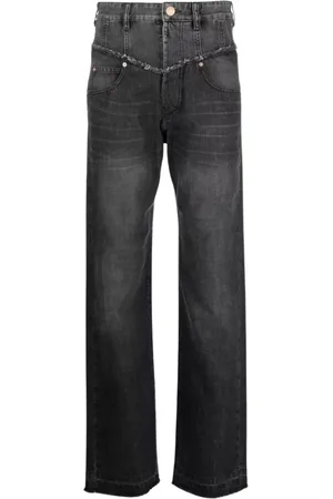 Isabel Marant Jeans, Dames, Grijs, M, Katoen, Hoge grijze Noemie jeans