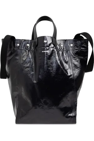 Jil Sander Tassen, Heren, Zwart, ONE Size, Leer, 2Way Kleine Tote Bag