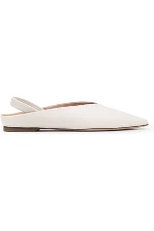 Prosperine Schoenen, Dames, Wit, 39 EU, Nappa Slingback Ballerina Schoenen