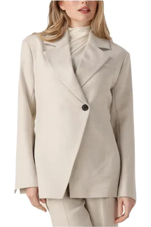 Second Female Jassen, Dames, , M, Leer, Maximus Fitted Blazer voor vrouwen