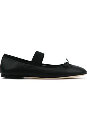 Prosperine Schoenen, Dames, Zwart, 37 EU, Leer, Nappa ballerina met strikdetail