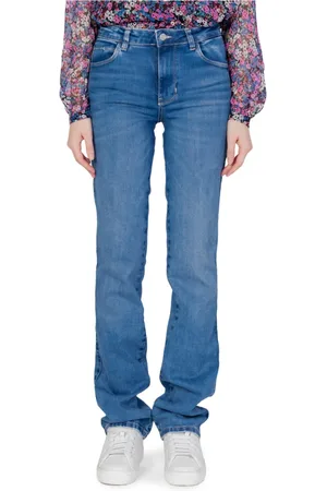 Guess Jeans, Dames, Blauw, W25 L34, Katoen, Straight Leg Jeans