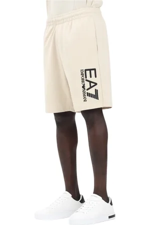 EA7 Korte broeken, Heren, , L, Katoen, Sportieve Shorts Lente Zomer