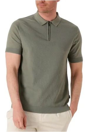 Saint Steve Tops, Heren, Groen, L, Groene Sonny Polo Shirt