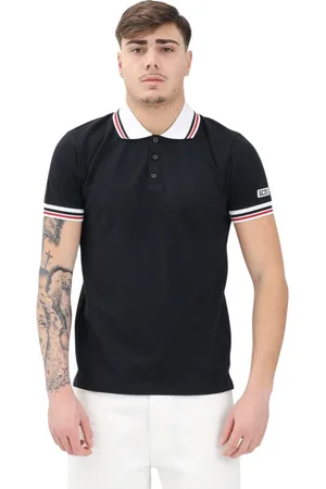 GCDS Tops, Heren, Zwart, L, Klassieke Zwarte Polo Shirt
